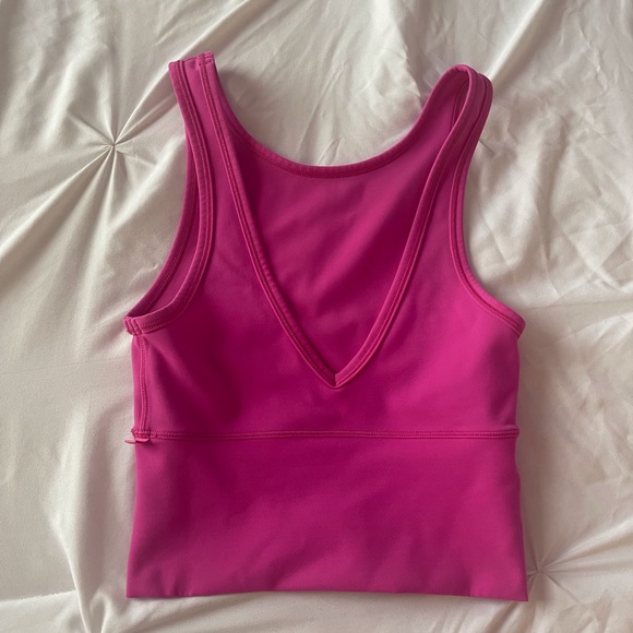 lululemon athletica Tops - Lululemon Sonic Pink Power Pivot Reversible Tank